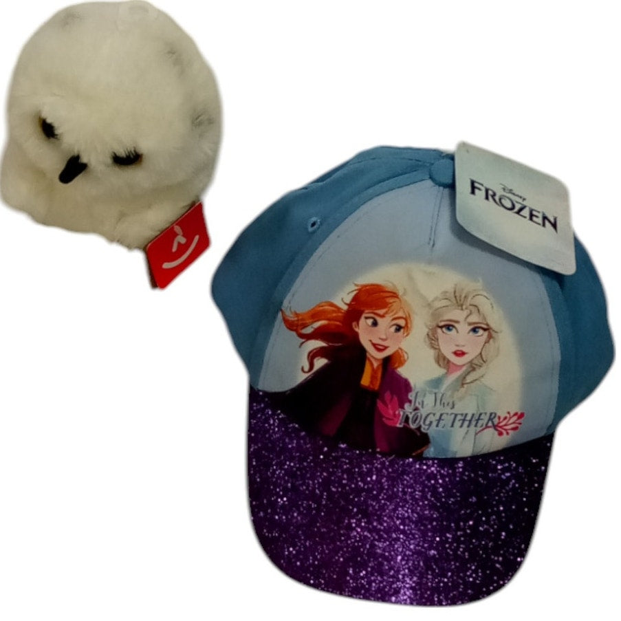 Toddler Ball Cap Disney Frozen Anna & Elsa- & Aurora Rolly Pet Plush 5" Hoot Owl