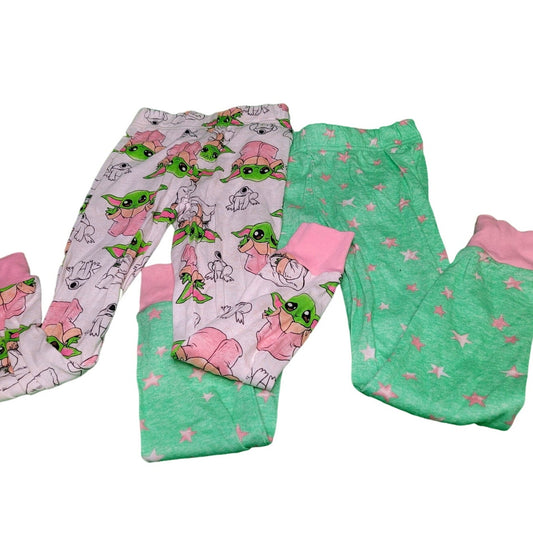 Two (2) Pairs, Child Size 6, Star Wars Pajama Pants, Baby Yoda, 100% Cotton