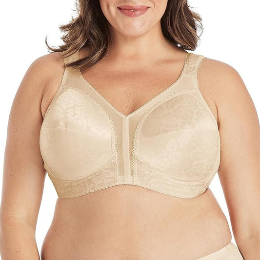 PLAYTEX 18 Hour 4693 Ultimate Shoulder Comfort & Support Wireless Bra, 44D