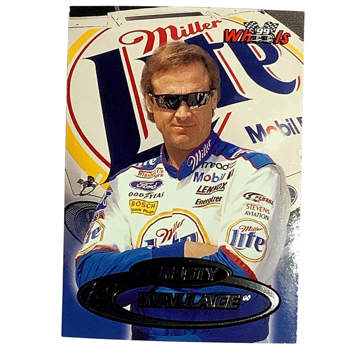 Rusty Wallace #2, Sponsor: Miller Lite, 1999 Wheels #74 NASCAR Winston Cup, NM+