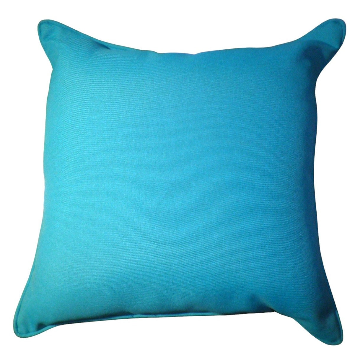 Set of 2 Square Outdoor Throw Pillows, Palm Hibiscus, Gray and Teal, 16 x 16 x 5