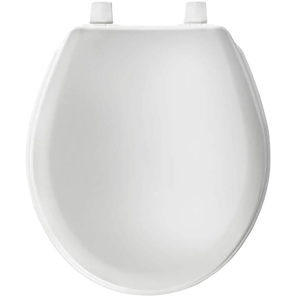 Round Closed Front Plastic Replacement Toilet Seat In White Eco-Friendly Product