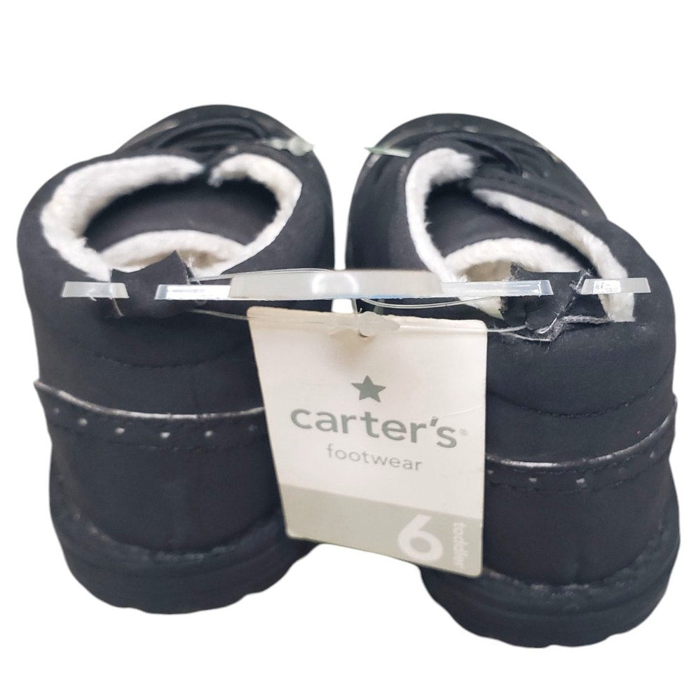 CARTER'S Toddler Size 6 Black, Fur Lined Casual Footwear, Shoes, Black, Size 6