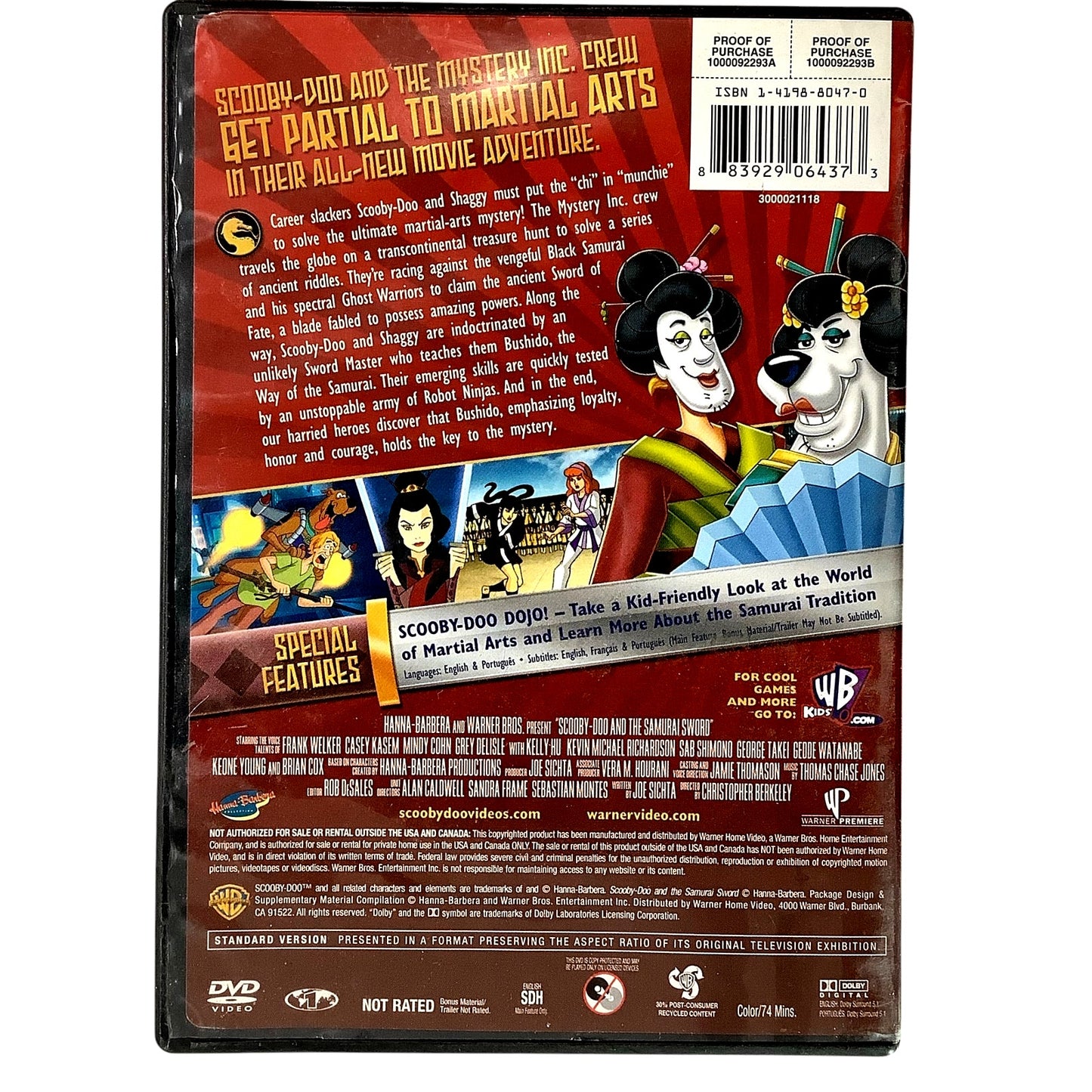 Scooby-Doo! And The Samurai Sword [DVD 2009] 74 Minutes of Scooby Animation