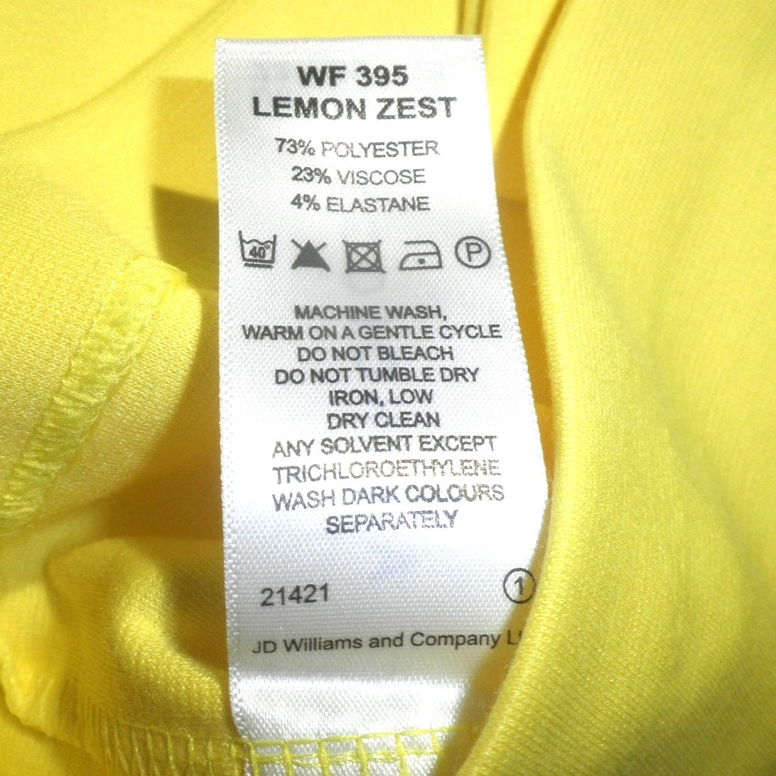 Anthology Women's Shift Dress, Lemon Zest,No. WF395, Size 18