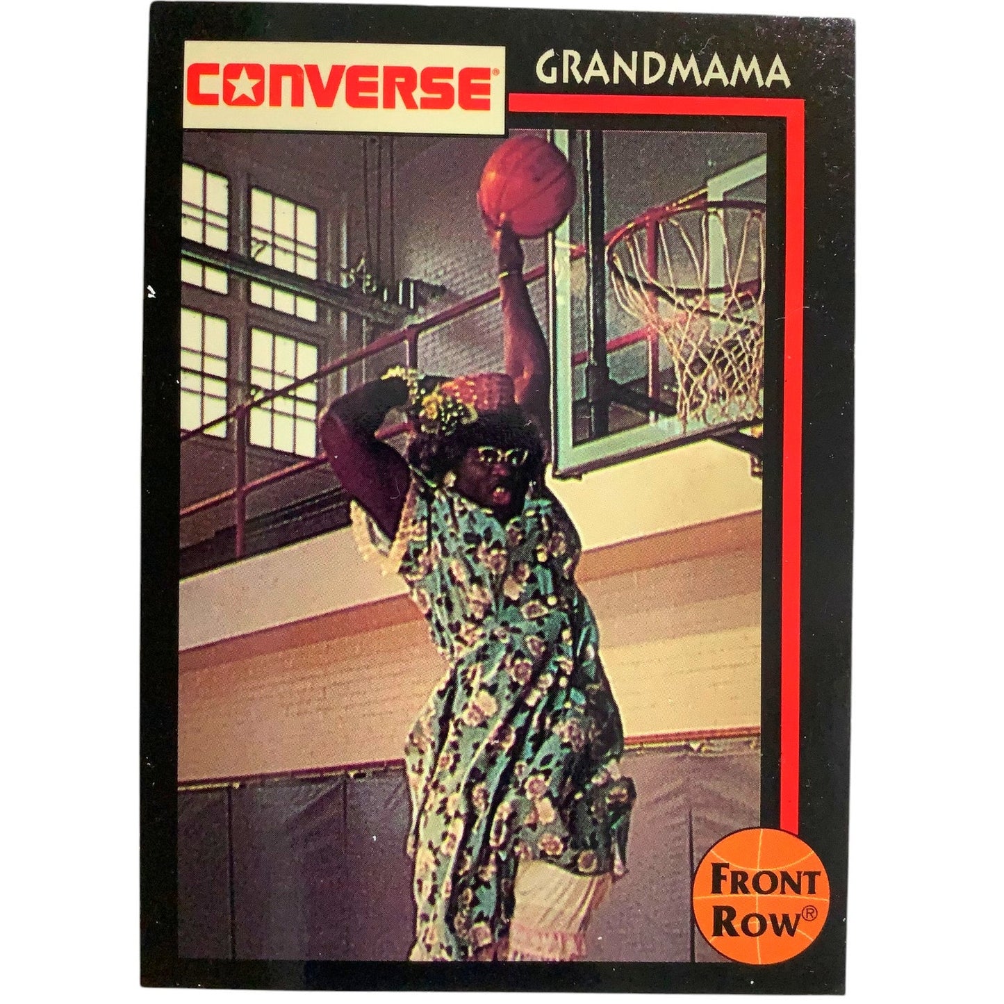 Larry Johnson Grandmama Dunk Basketball Card G2 1993 Converse Front Row, EXC