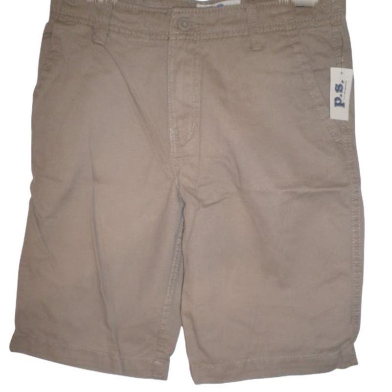 P.S. Aeropostale Boy's Size 12 Children's Shorts, Beige, NWT, 100% Cotton