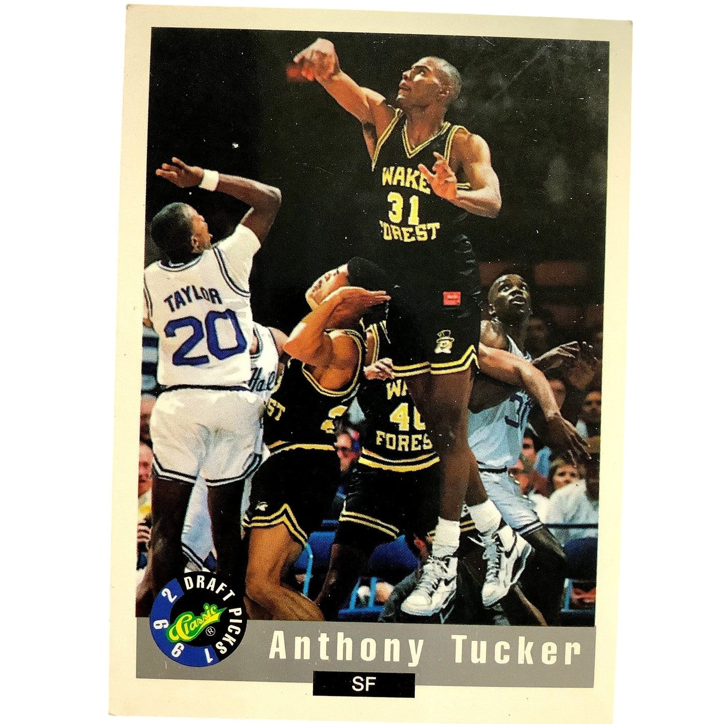 Anthony Tucker, Wake Forest (F), Classics 1992 Draft Picks Card 40, EXC