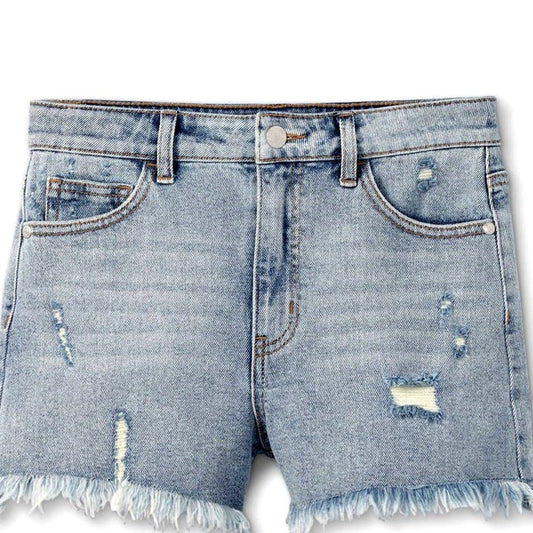 Girl's A-Line High-Rise Med. Wash Jean Shorts - Art Class, Size XXL (18) NWT