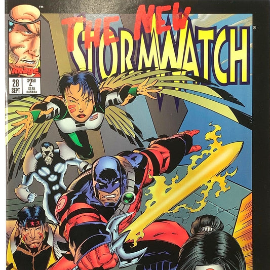 Stormwatch #28, Sep 1995, NM 9.4, Image Comics, 1st Appearance of Flint & Swift