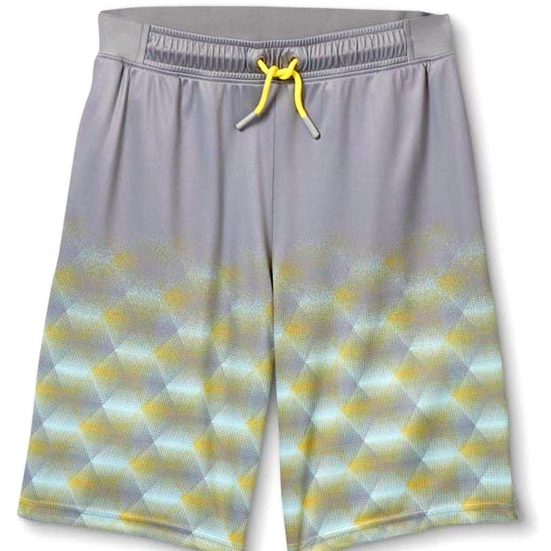 Boys' Geometric Ombre Performance Shorts, LG (12/14), Gray - All in Motion