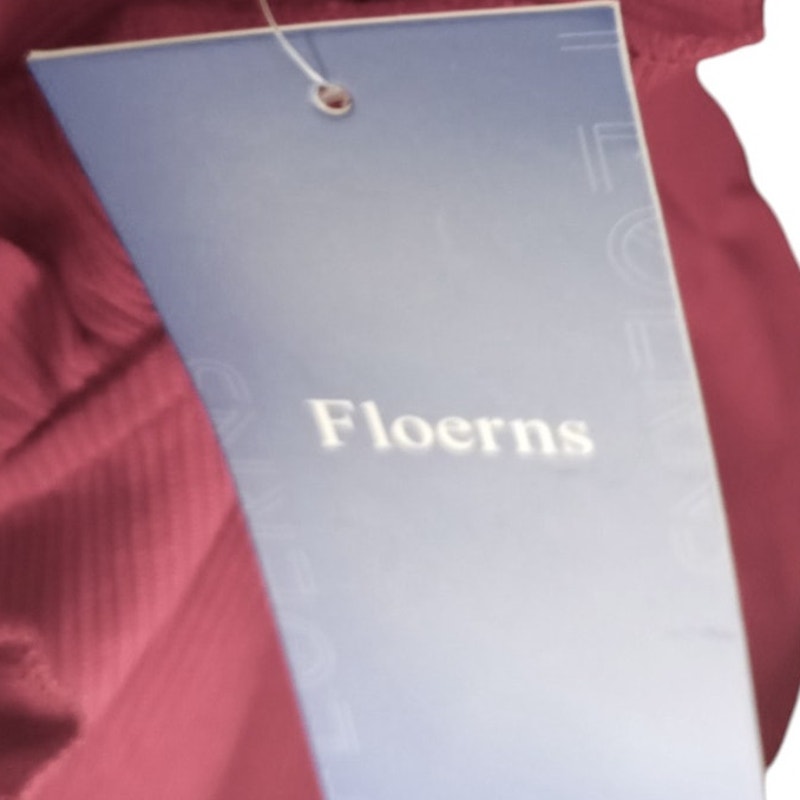 Floerns Women's Solid Tee Mock Neck Short Puff Sleeve Tops Blouse. Burgundy, Med