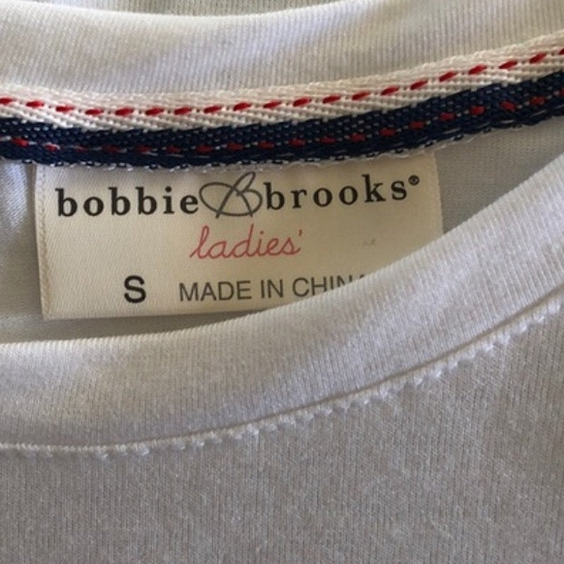 Bobbie Brooks, Small,  V-Neck T Shirt, S/S Basic Stretch Top, White, NWT