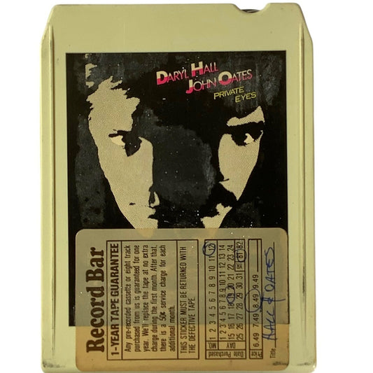 Vintage 1981 8-Track Tape - Daryl Hall & John Oates - Private Eyes, RCA Records