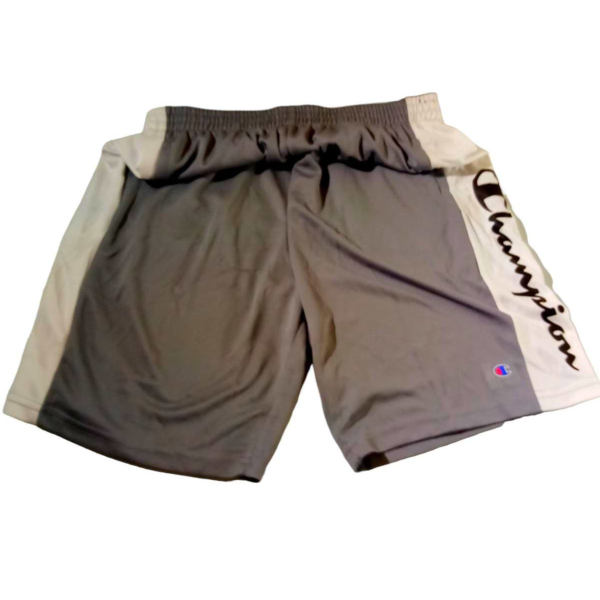 Champion Athleticwear XL Boy's Shorts, 30-32.5" Waist, 2 Pairs, Gray & Black