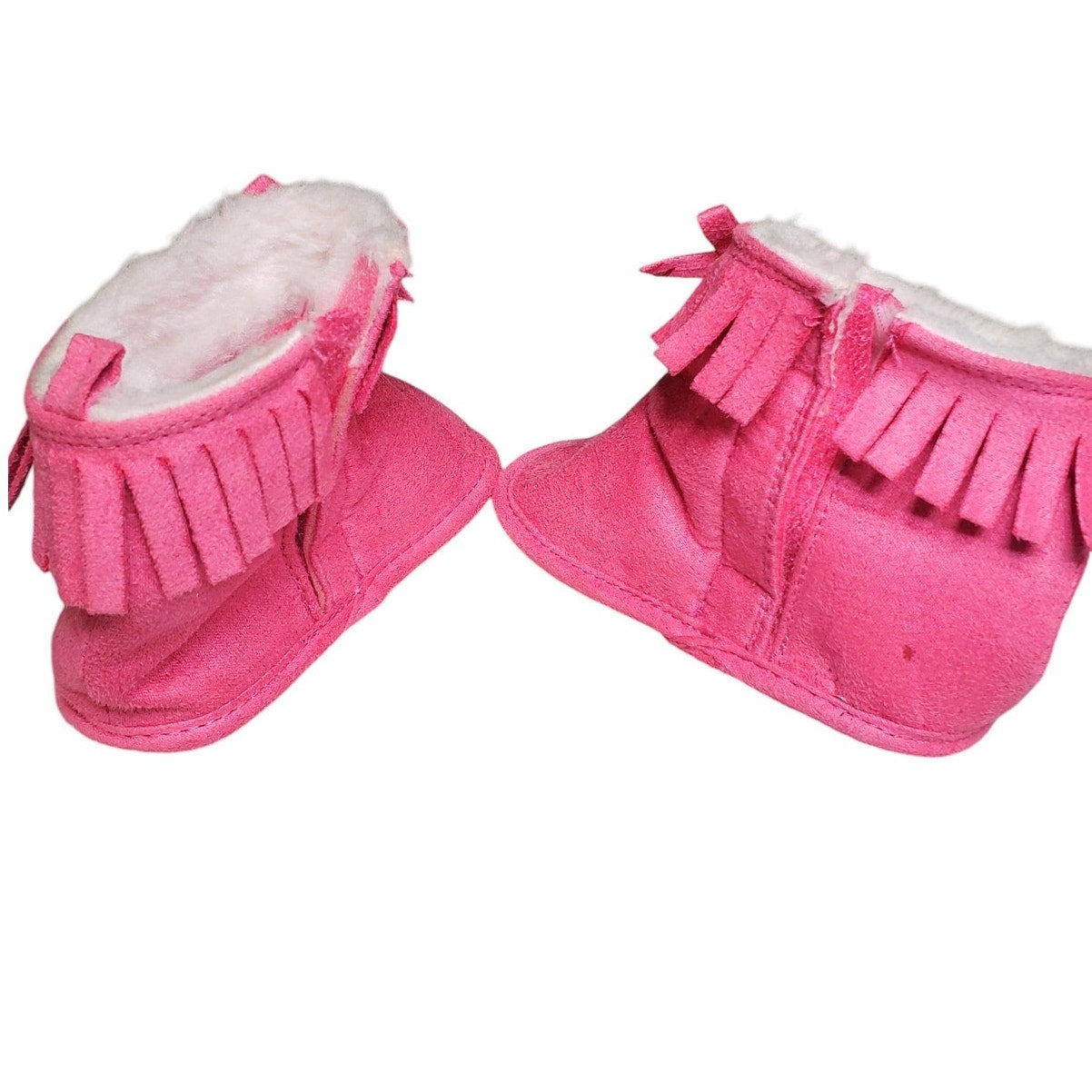 CARTER'S Baby Girls' Size 6-9 Months Fringe Crib Shoe Booties, NWT