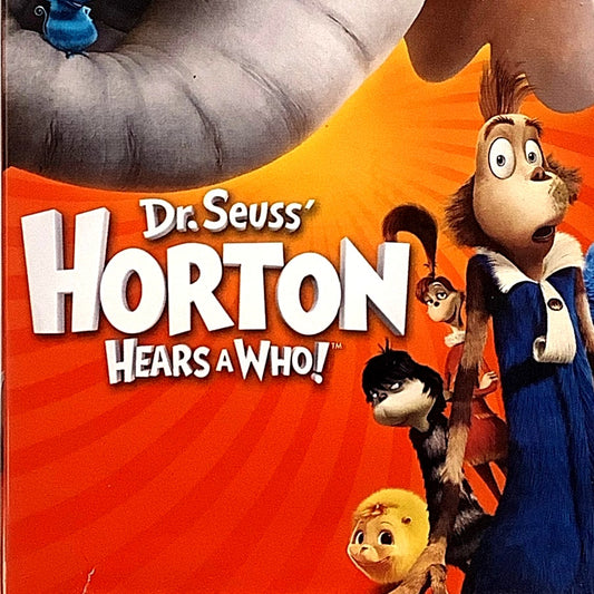 Dr. Seuss' Horton Hears a Who (DVD 2008) Kids Animation, Jim Carrey Voiceover