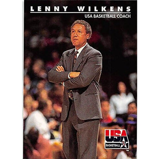 Lenny Wilkens Basketball Card (Atlanta Hawks, Team USA) 1992 Skybox #97, NM