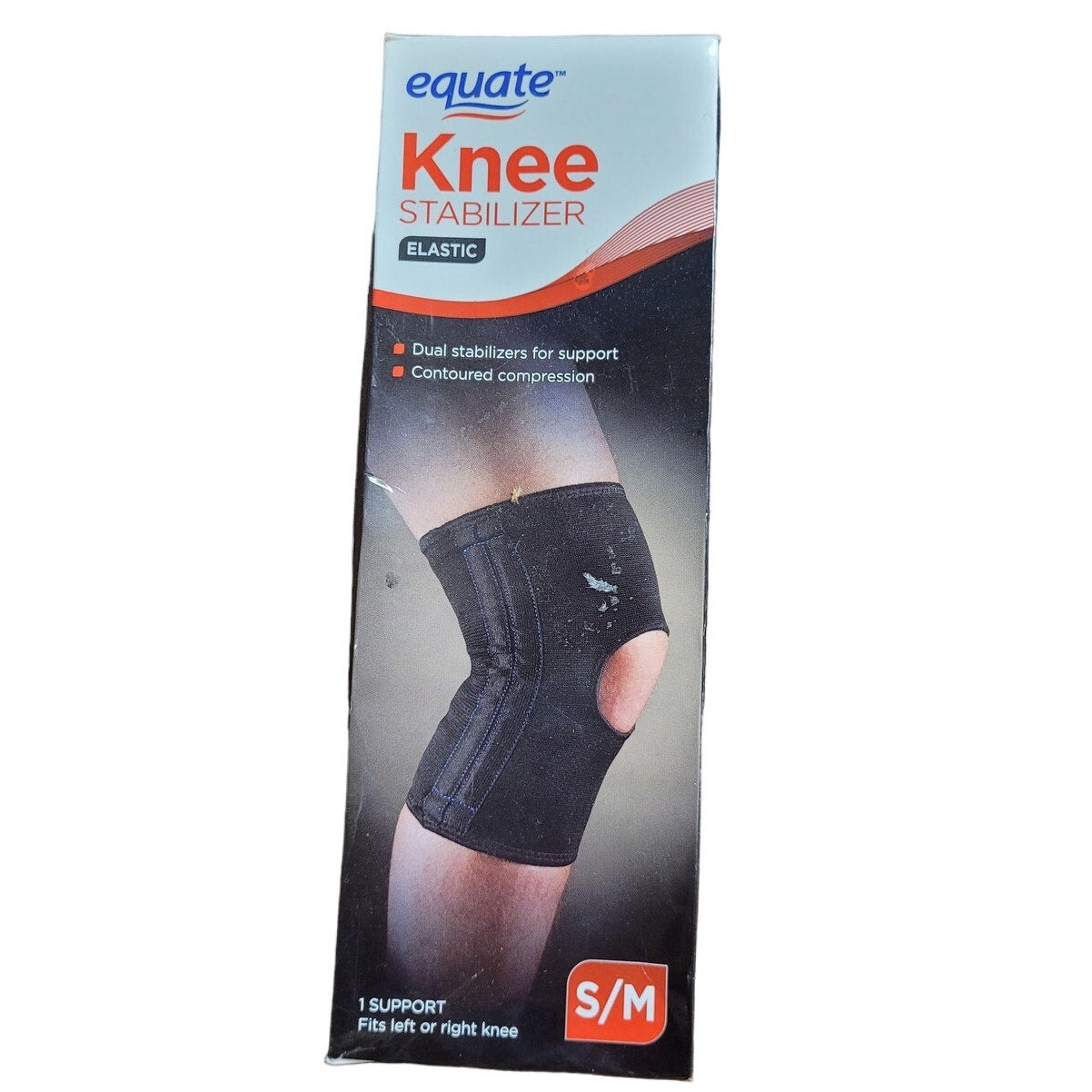 Equate Elastic Knee Stabilizer Black S/M