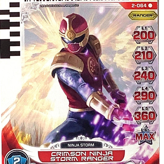 Crimson Ninja Storm Ranger [RARE] 2-064, Guardians of Justice Power Rangers 2013