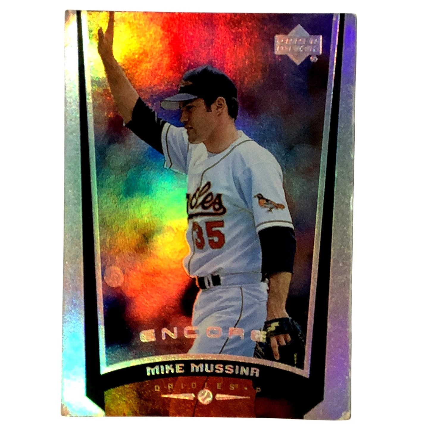 HOLO REFRACTOR, Mike Mussina, 1999 Upper Deck Encore, Card #12, EC