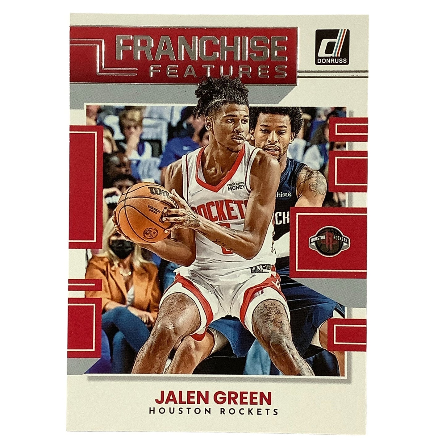 Jalen Green - Franchise Features Card #27, Rockets, 2022-23 NBA Panini Donruss