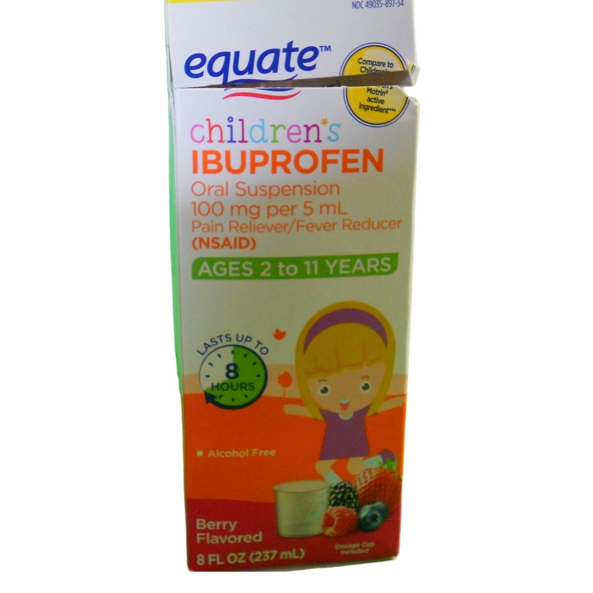 Equate Children's Ibuprofen Oral Suspension (NSAID), Berry Flavor, 8 fl oz