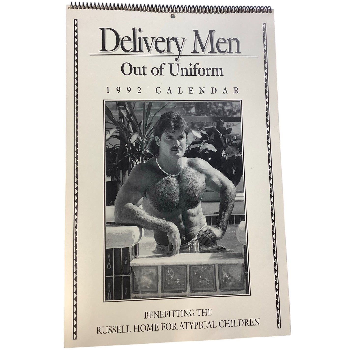 1992 Spiral Flip Calendar, Delivery Men - Out of Uniform - Charity Calendar