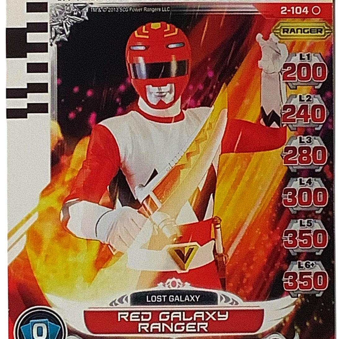 Red Galaxy Ranger, Card 2-104, Guardians of Justice Power Rangers 2013