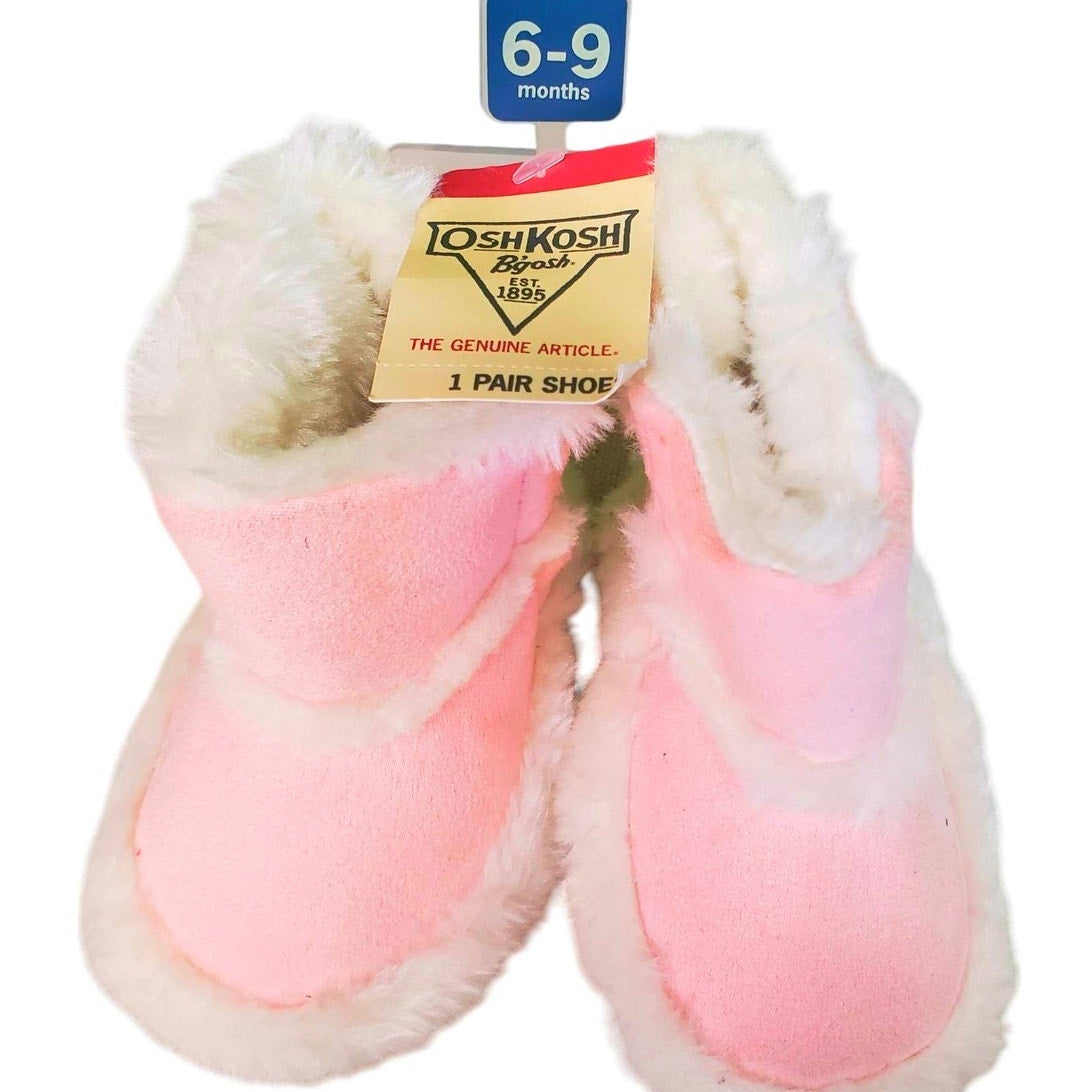 Oshkosh B'gosh Baby Girls' Size 6-9 Months Pink Winter Shoes, Booties, NWT