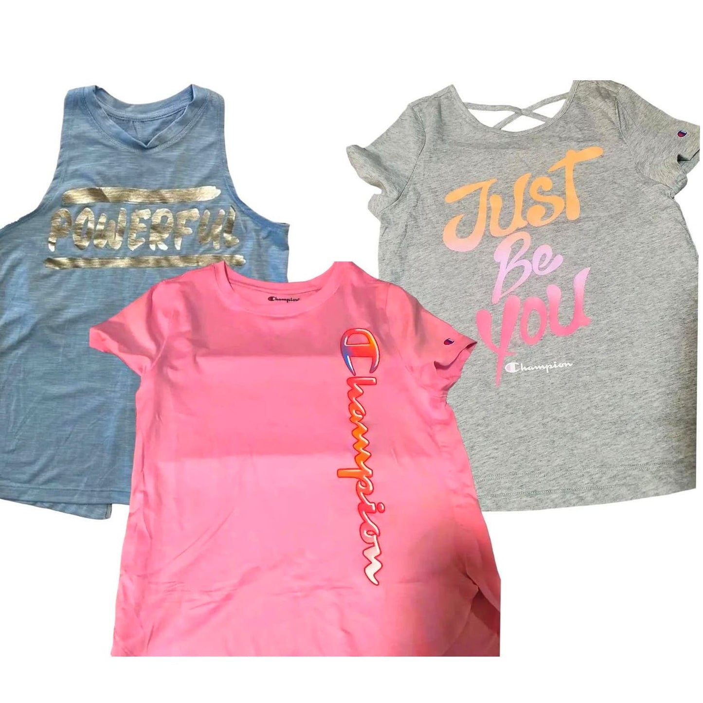 Girls Shirts (3), Size 14/16 Activewear Everyday Tees w/ Graphic Prints