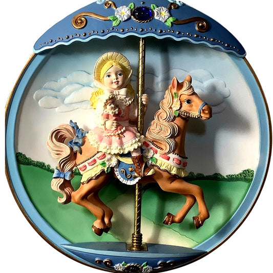 Carousel Daydreams "Hold Onto Your Dreams"  8" Plate, BradEx No. 84-810-176.4