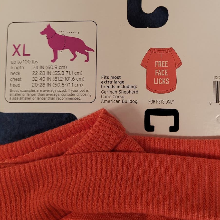 Free Face Licks Lightweight Dog Sweatshirt - XL - Boots & Barkley, 100 Lbs