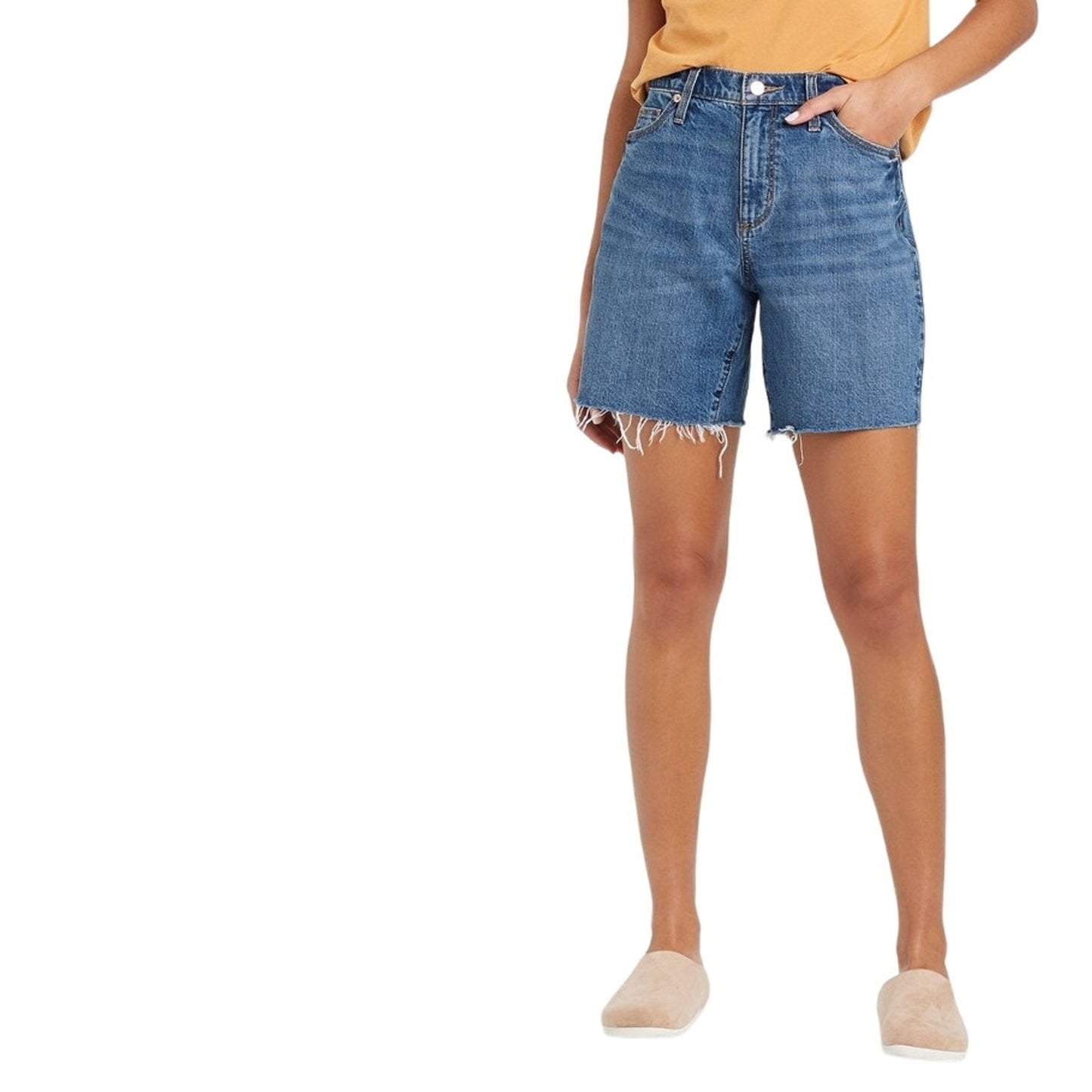 Women's High-Rise Vintage Bermuda Jean Shorts - Universal Thread, 2 / 26R