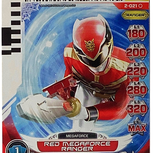 Red Megaforce Ranger, Card 2-021, Guardians of Justice Power Rangers 2013