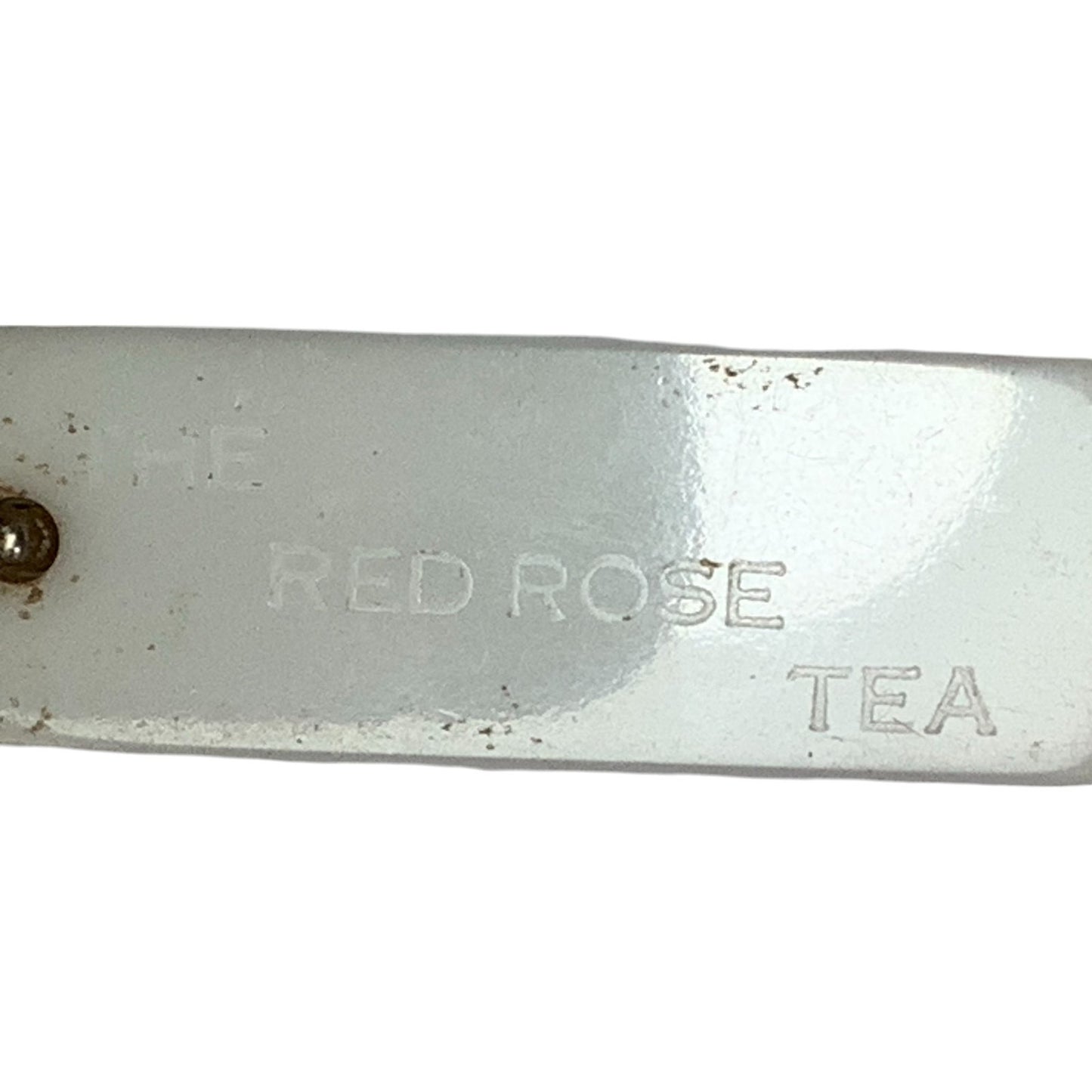 Collectible Vintage The Red Rose Tea Lucite Rose Keychain