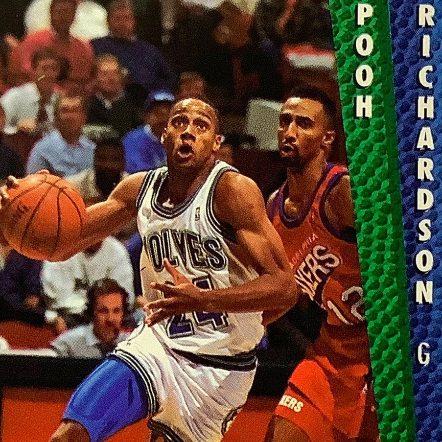 Pooh Richardson (G), Card #136, Minnesota Timberwolves, 1992-93 Fleer NBA