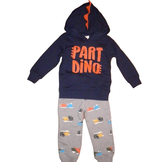 Carter's 18M Baby/Toddler Fleece "Part Dino" L/S Hoodie Set