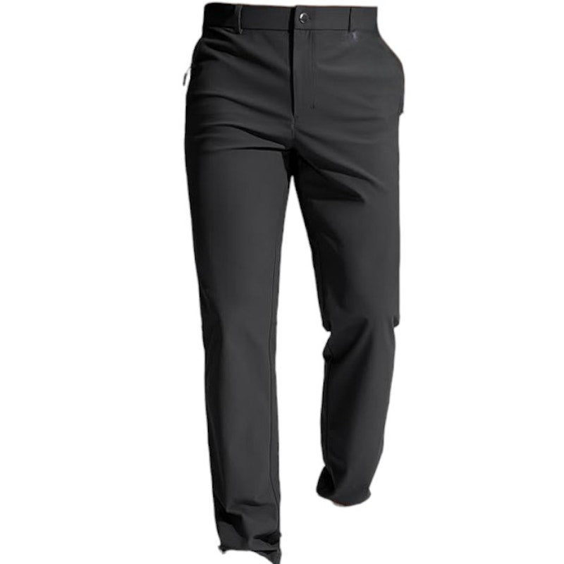 Men's Golf Pants, Stretch Lightweight, Zipper Pockets, Dark Gray, 40"W x 30"L