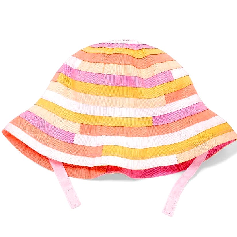 Baby Girls' Ribbon Hat - Cat & Jack™ 6-12M, Sun Hat, Boonie Cap