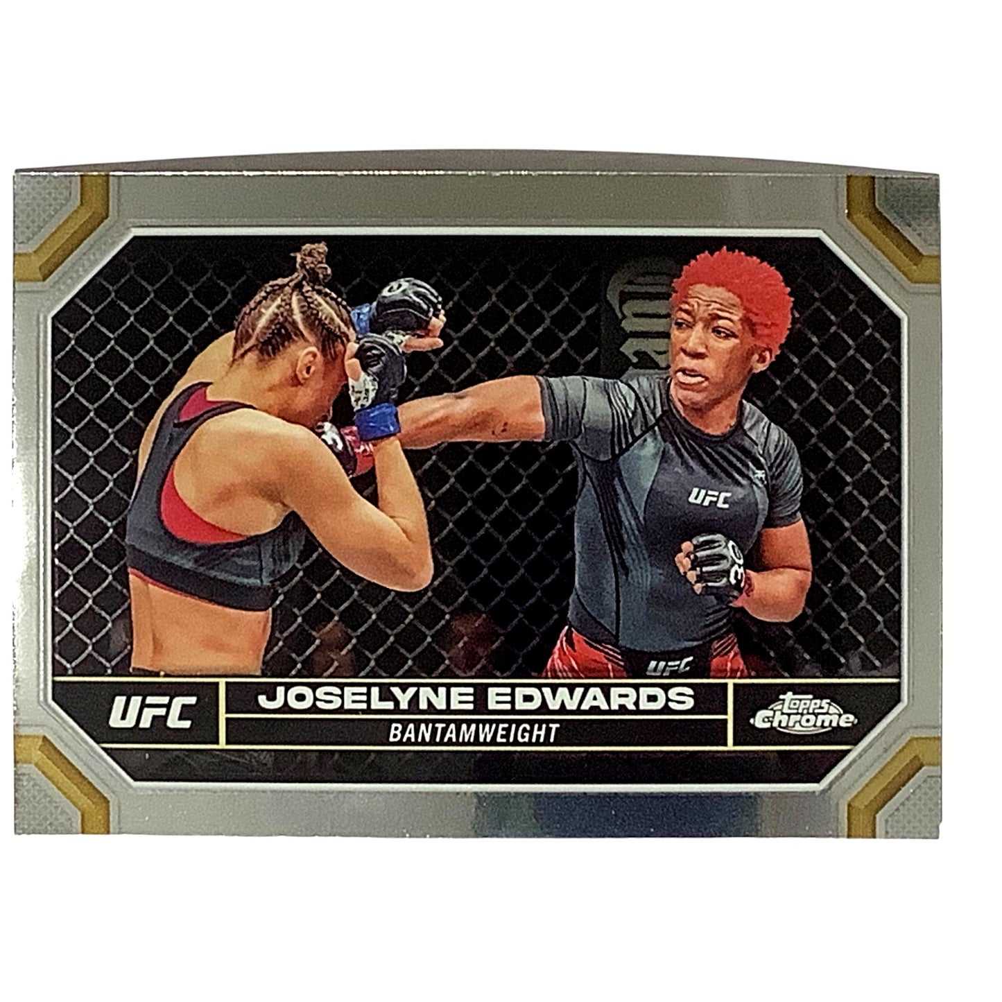 Joselyne Edwards, UFC Bantamweight, Card 99, 2024 Topps Chrome UFC, NM+