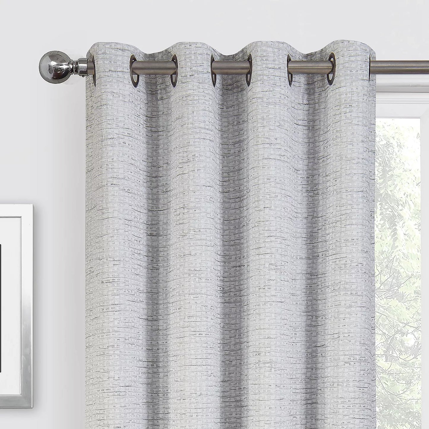 Max Blackout Alexandria Thermal 100% Blackout Grommet Single Curtain Panel 50x84