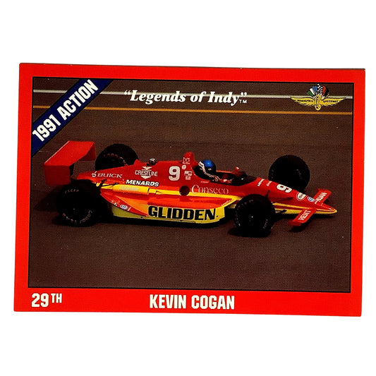 Kevin Cogan 29th Place Indy 500, 1991 Action, 1992 Legends of Indy, Card No.30