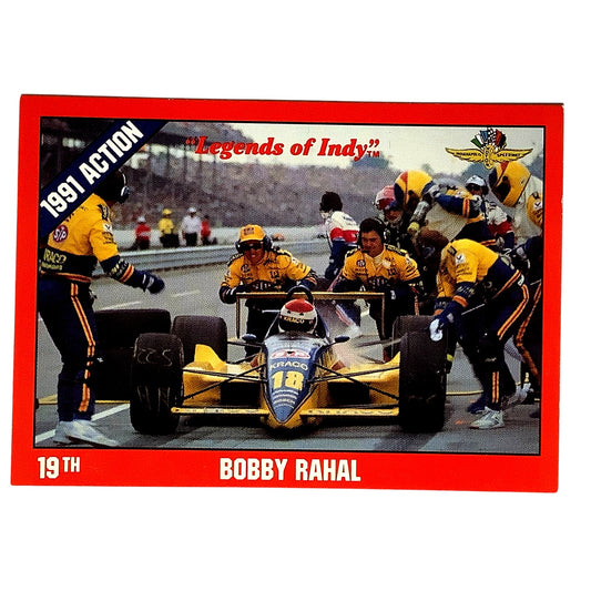 Bobby Rahal 19th Place Indy 500, 1991 Action, 1992 Legends of Indy, Card No.20