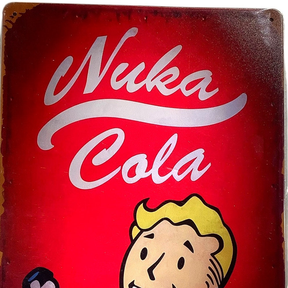 Fallout Nuka Cola, 8" x 12" Vintage Retro Metal Game Poster Sign