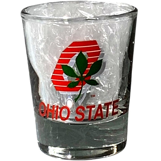 1990 Big 10 (11) NCAA Ohio State Buckeyes '87-'91 Logo Shot Glass, 2"D x 2-1/2"H