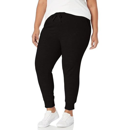 Women's Fleece Jogger Sweatpant, Black, XX-Large