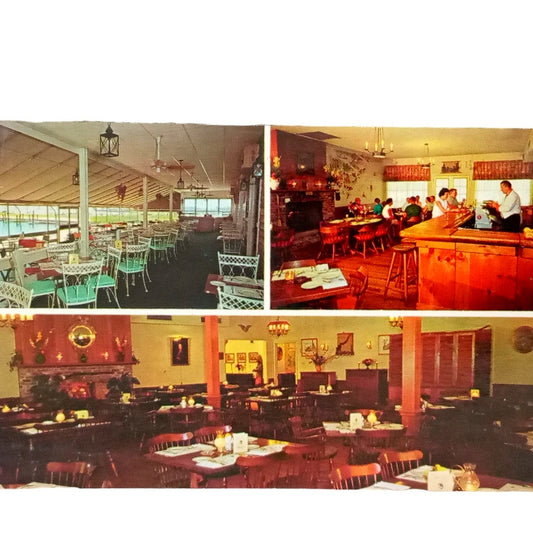 Marmora, NJ, Tuckahoe Inn, The Porch Restaurant, 3.5 x 5.5  Vintage Postcard