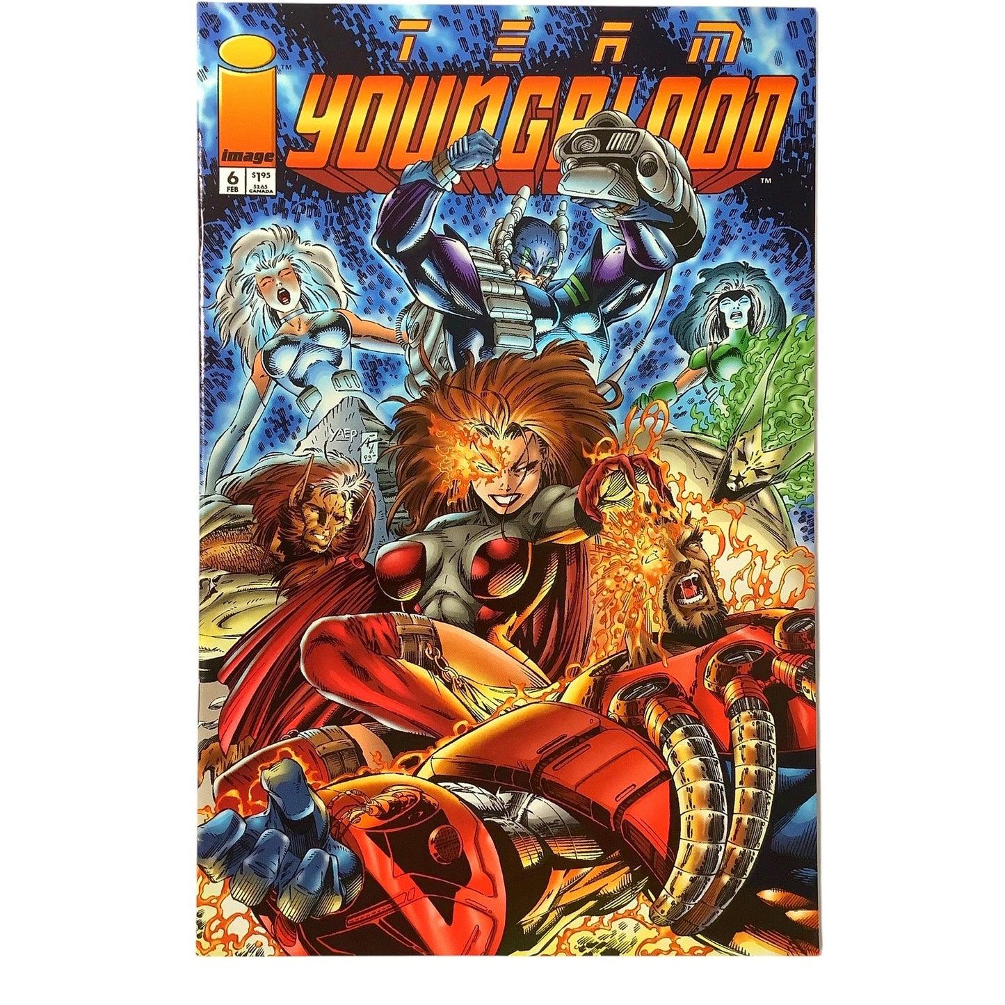 Team Youngblood #6, Feb 1994, NM 9.4, Image Comics