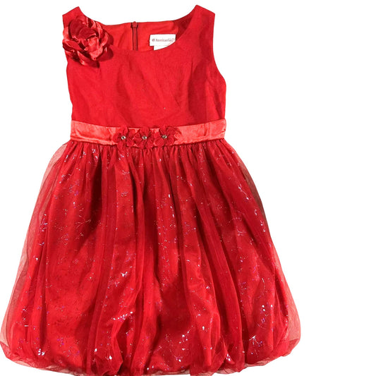 American Girl, Sparkling Twinkle Party Dress, Red, Size 7 , NWT